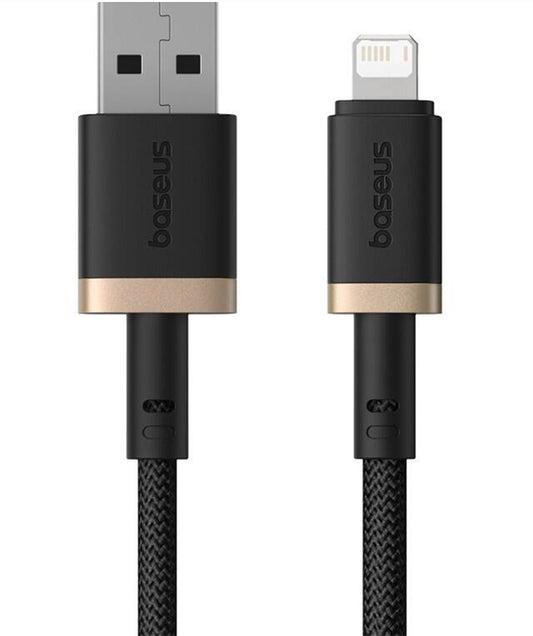 Podatkovni in polnilni kabel USB-A - Lightning Baseus Dura Series, 18W, 2m, Zlat P10377801U01-02