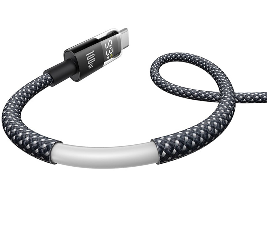 Kabel za podatke in polnjenje USB-A - USB-C Baseus Display 2, 100W, 2m, črn P10382701111-00