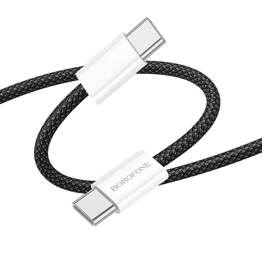 Kabel za podatke in polnjenje USB-C - USB-C Borofone BX103 Original, 60W, 1m, črn