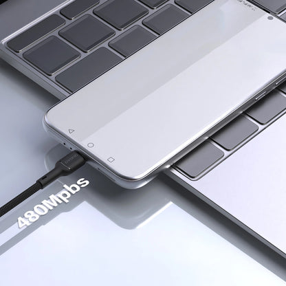 Kabel za podatke in polnjenje USB-A - USB-C Dudao L9T, 100W, 1m, črn