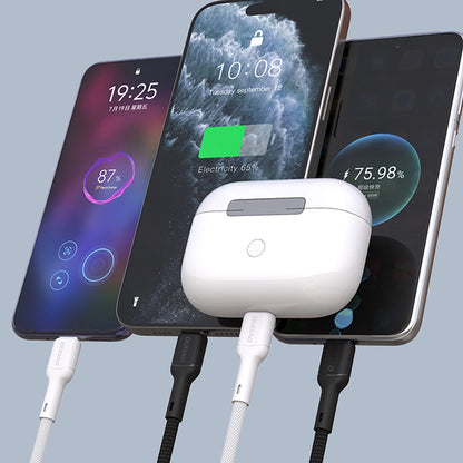 Podatkovni in polnilni kabel USB-C - USB-C Dudao L9C, 65W, 1m, Bel