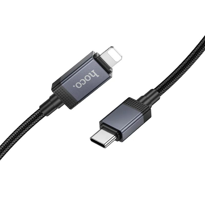 Kabel za podatke in polnjenje USB-C - Lightning HOCO X118 Display, 27W, 1m, črn