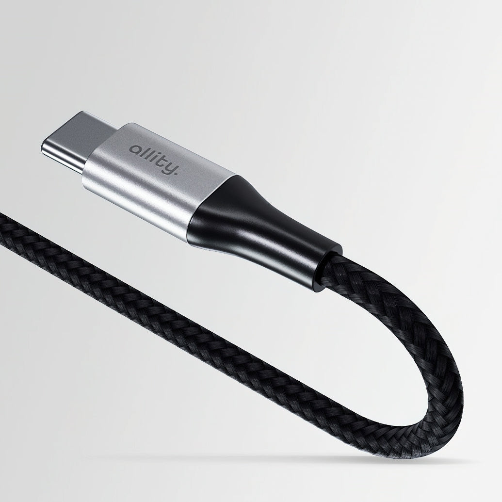 Kabel za podatke in polnjenje USB-C - USB-C Allity. AUC-01, 100W, 2m, črn