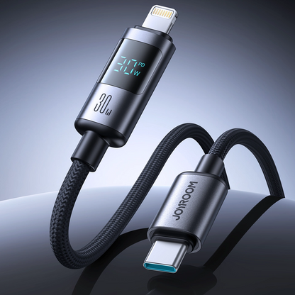 Kabel za podatke in polnjenje USB-C - Lightning Joyroom S-A16 Pro Prism Display, 30W, 1.2m, črn