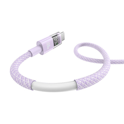 Kabel za podatke in polnjenje USB-C - USB-C Baseus Display 2, 100W, 1m, Vijolična P10382702511-00