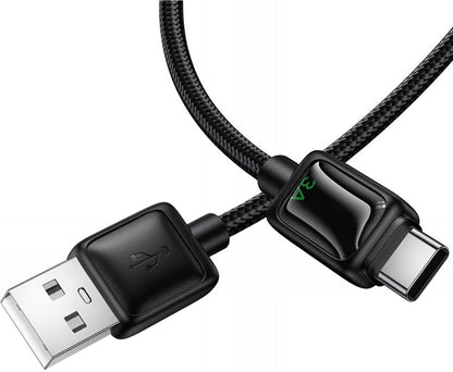 Kabel za podatke in polnjenje USB-A - USB-C HOCO U146, 36W, 1.2m, črn