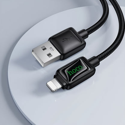 Kabel za podatke in polnjenje USB-A - Lightning HOCO U146, 12W, 1.2m, črn