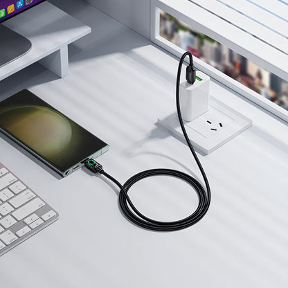 Kabel za podatke in polnjenje USB-C - USB-C HOCO U146, 60W, 1.2m, črn
