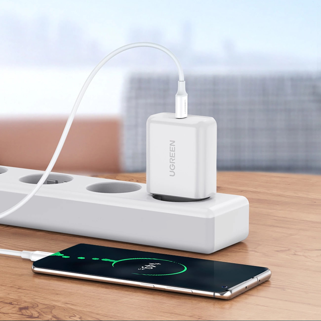 Kabel za podatke in polnjenje USB-C - USB-C UGREEN US264, 60W, 0.5m, Bel