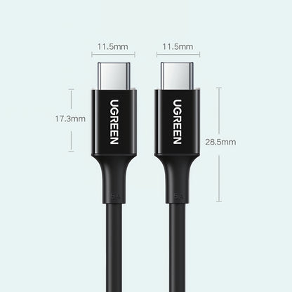 Kabel za podatke in polnjenje USB-C - USB-C UGREEN US300, 100W, 2m, Bel