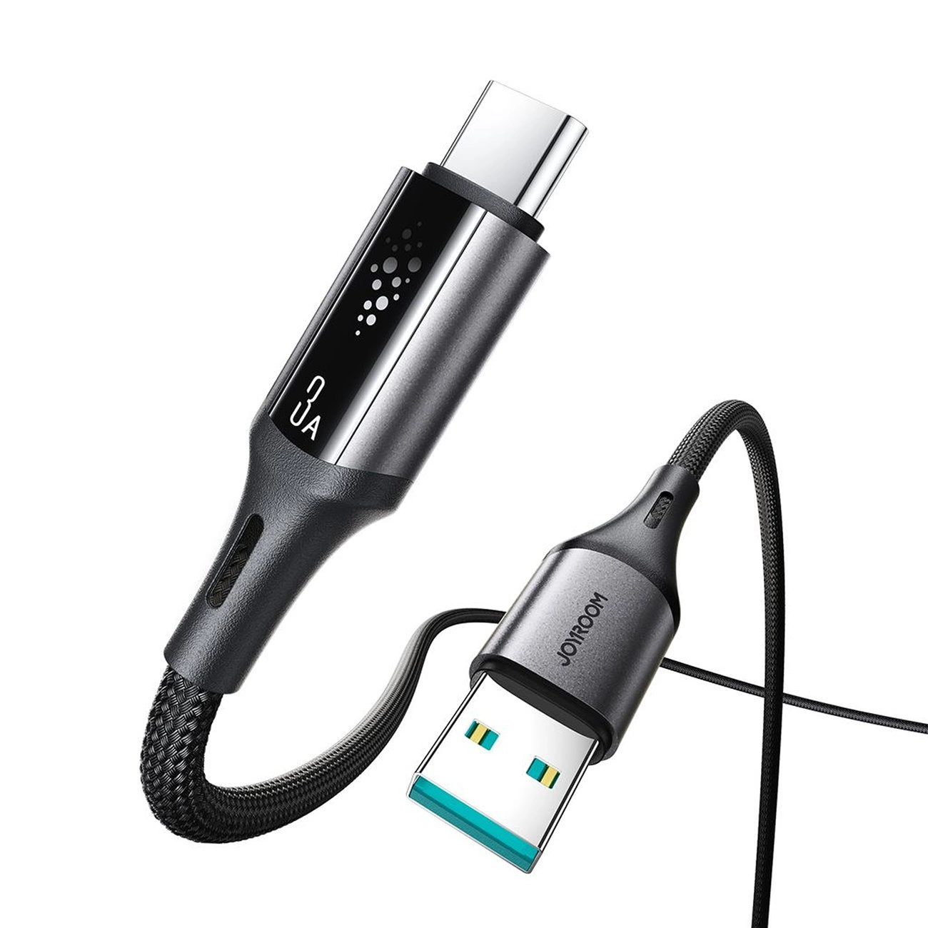 USB-A to USB-C Joyroom S-A60 StarTalk Data and Charging Cable, 18W, 1.2m, Black