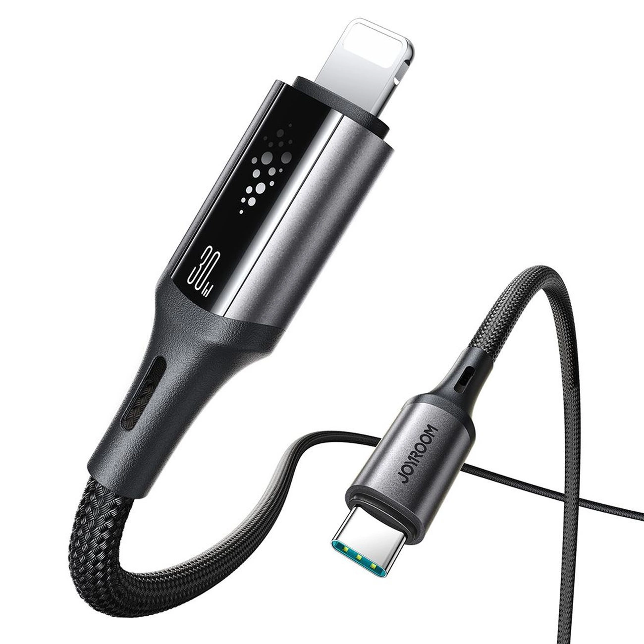 Kabel za podatke in polnjenje USB-C - Lightning Joyroom S-A60 StarTalk, 30W, 1.2m, črn