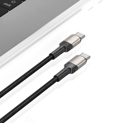USB-C podatkovni in polnilni kabel - USB-C Tech-Protect Ultraboost EVO, 100W, 1m, srebrna