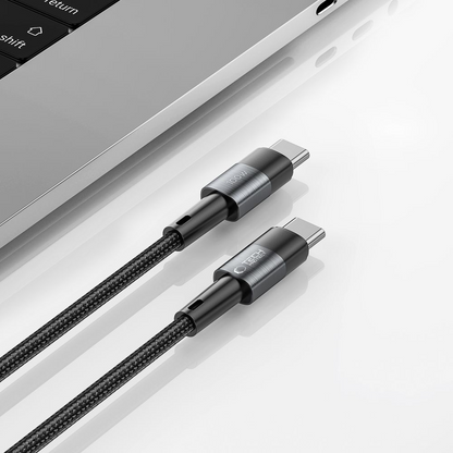 USB-C podatkovni in polnilni kabel - USB-C Tech-Protect Ultraboost, 100W, 0,25 m, siva