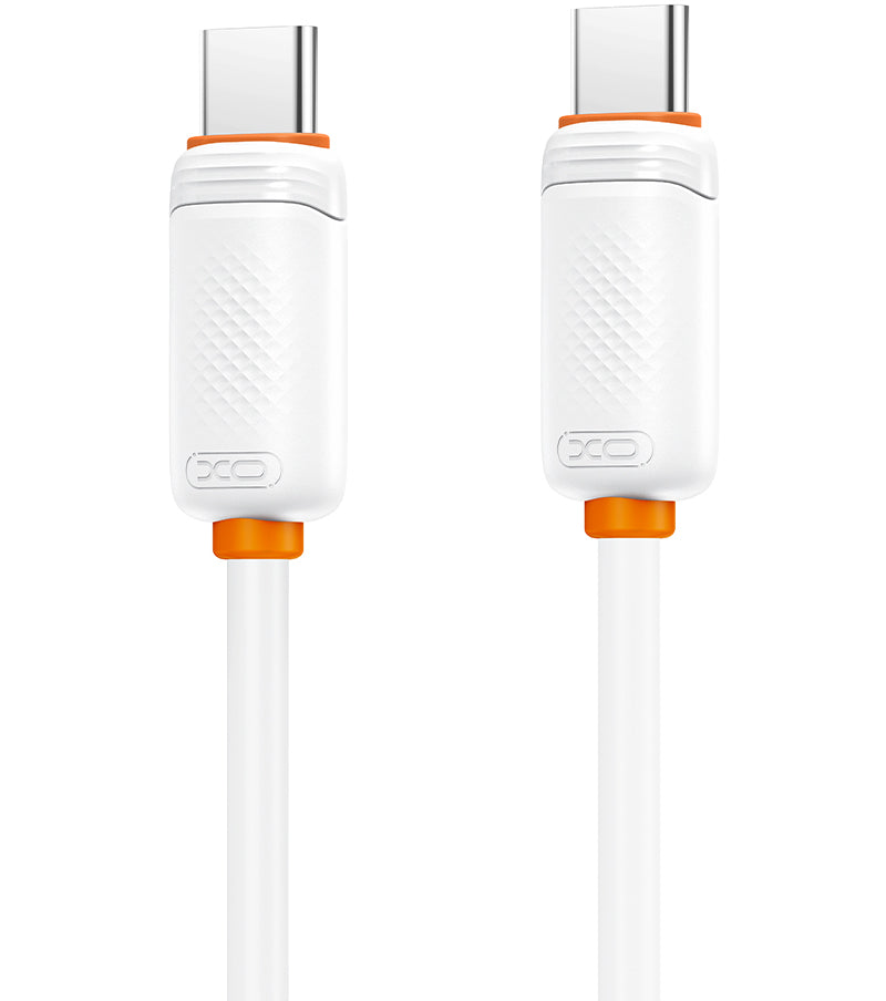 Podatkovni in polnilni kabel USB-C - USB-C XO Design NB-Q302B, 60W, 1m, bel
