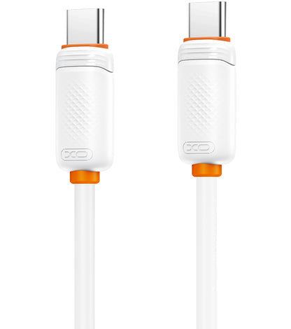 Podatkovni in polnilni kabel USB-C - USB-C XO Design NB-Q302B, 60W, 1m, bel
