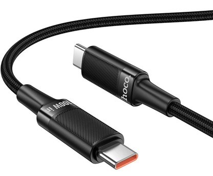 USB-C Data and Charging Cable - USB-C HOCO U153 Extreme, 100W, 1.2m, Black