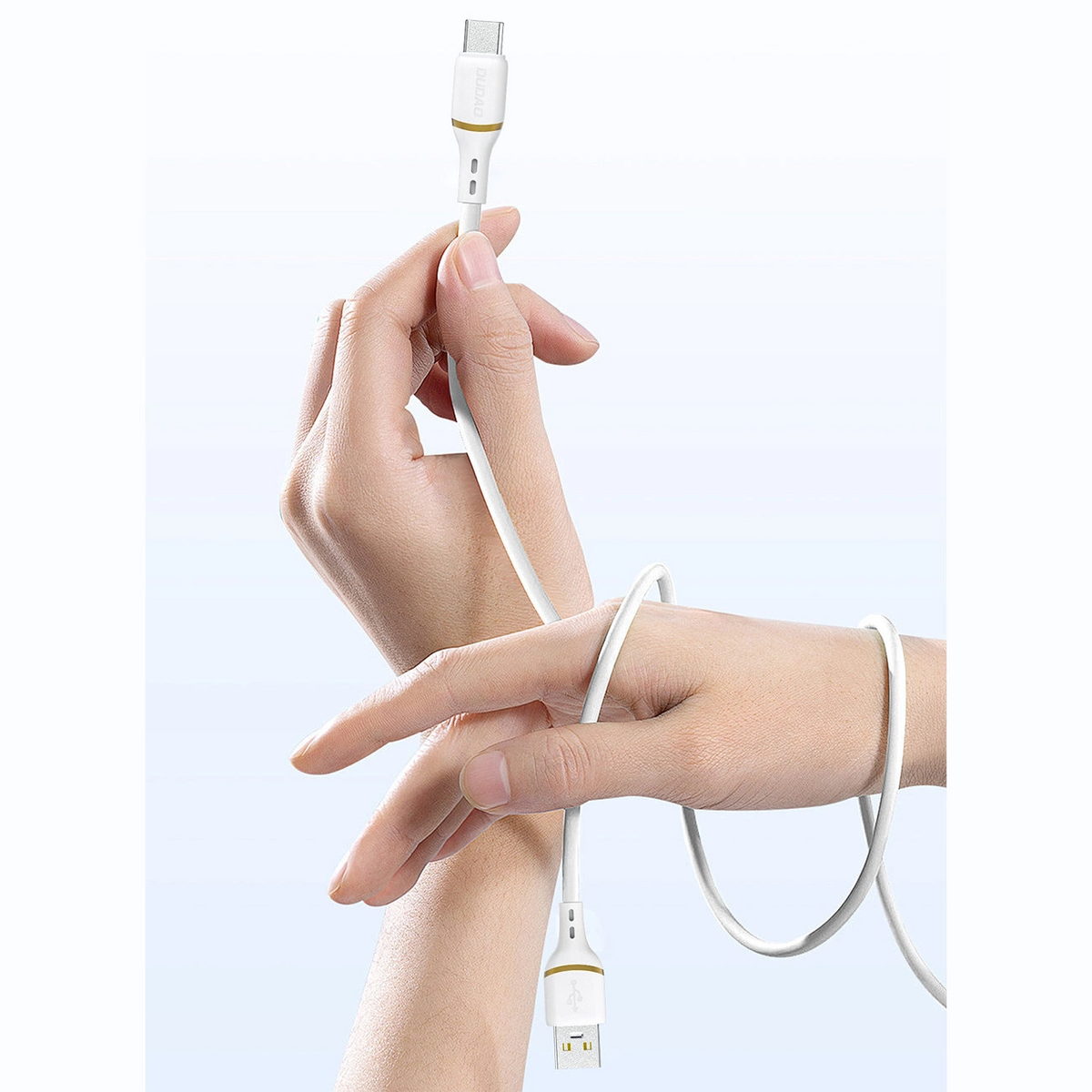 USB-C podatkovni in polnilni kabel - USB-C Dudao L25C, 30W, 1m, bel