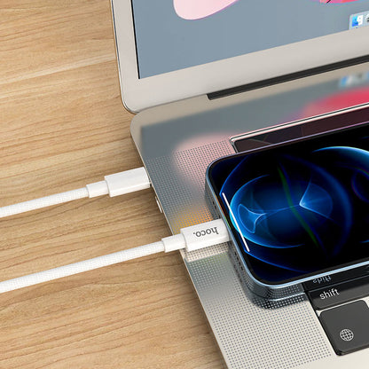 Kabel za podatke in polnjenje USB-C - Lightning HOCO X56, 20W, 1m, Bel
