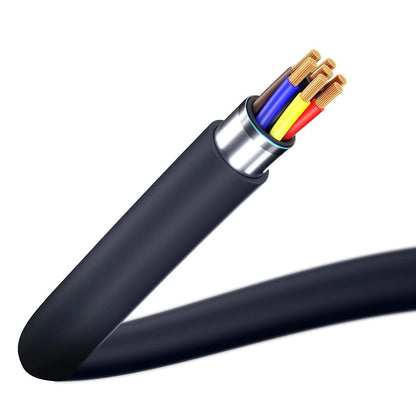 Podatkovni in polnilni kabel USB-C - USB-C 3MK Hyper, 100W, 1.2m, črn