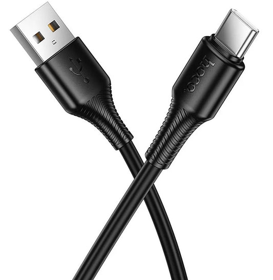 Kabel za podatke in polnjenje USB-A - USB-C HOCO X120, 60W, 1m, črn