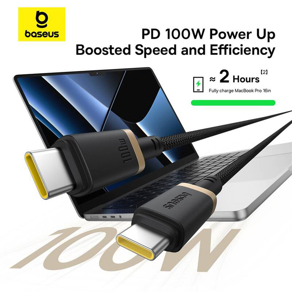 Kabel za podatke in polnjenje USB-C - USB-C Baseus Dura Series, 100W, 2m, Zlat P10377803U01-03