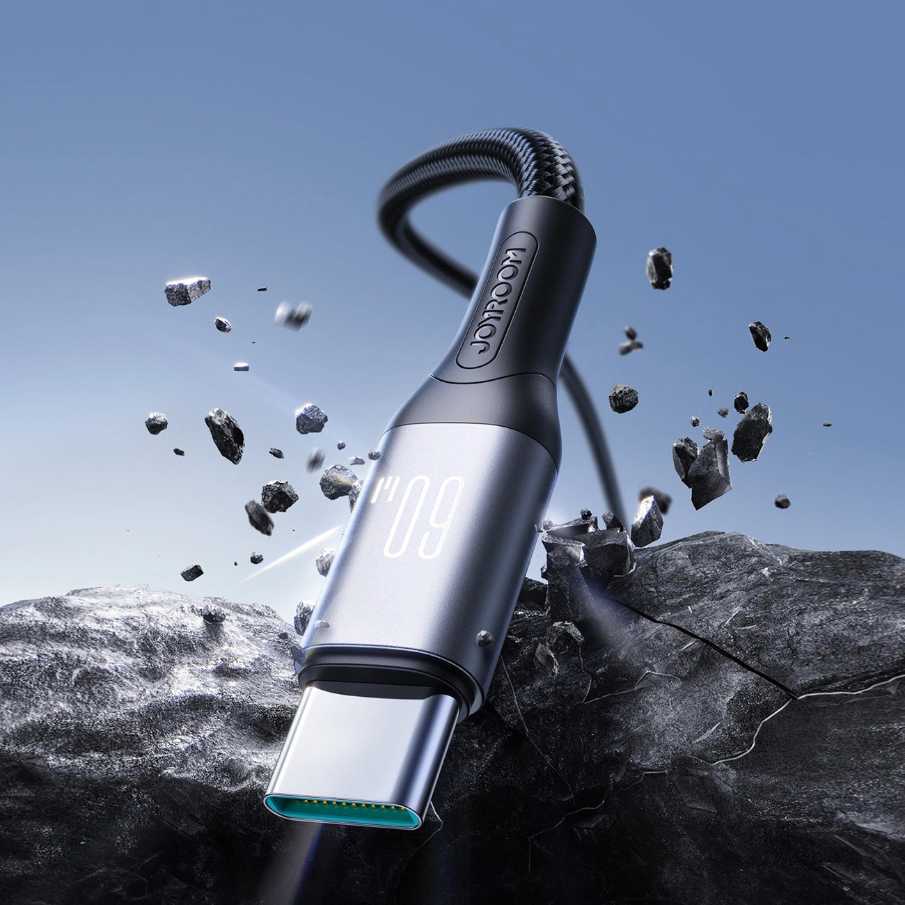 Kabel za podatke in polnjenje USB-C - USB-C Joyroom S-A28 Flash, 60W, 1m, črn