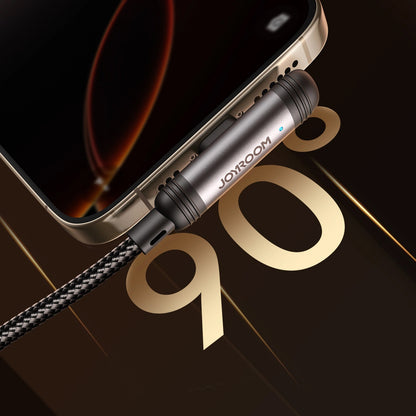 Kabel za prenos podatkov in polnjenje USB-C - Lightning Joyroom S-A56 EnjoyX Angled, 30W, 1.2m, črn
