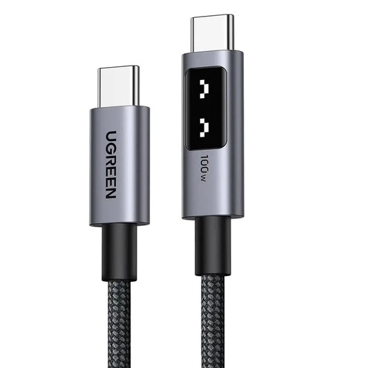 Kabel za podatke in polnjenje USB-C - USB-C UGREEN L509, 100W, 0.5m, Siv