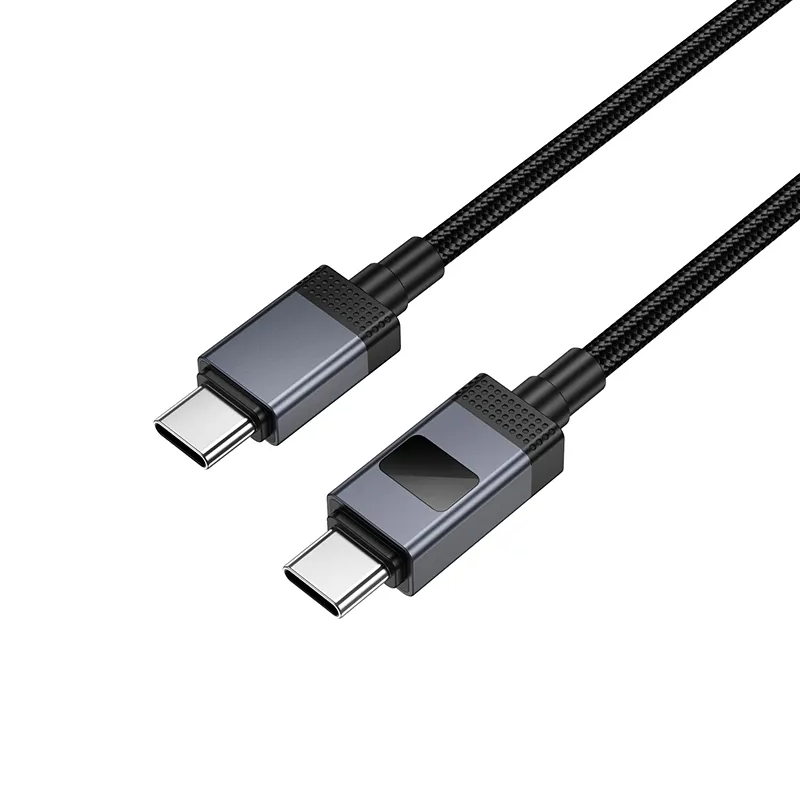 Kabel za podatke in polnjenje USB-C - USB-C HOCO X118 Display, 60W, 1m, črn