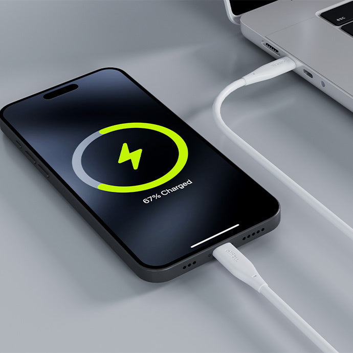 Kabel za podatke in polnjenje USB-C - USB-C Allity. AUC-02, 100W, 1m, Bel