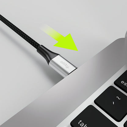 Kabel za podatke in polnjenje USB-C - USB-C Allity. AUC-01, 100W, 2m, črn