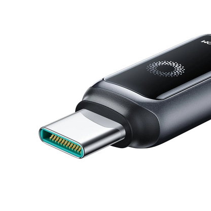 Kabel za prenos podatkov in polnjenje USB-A - USB-C Joyroom S-A55 StarFlight Display, 66W, 1.2m, črn
