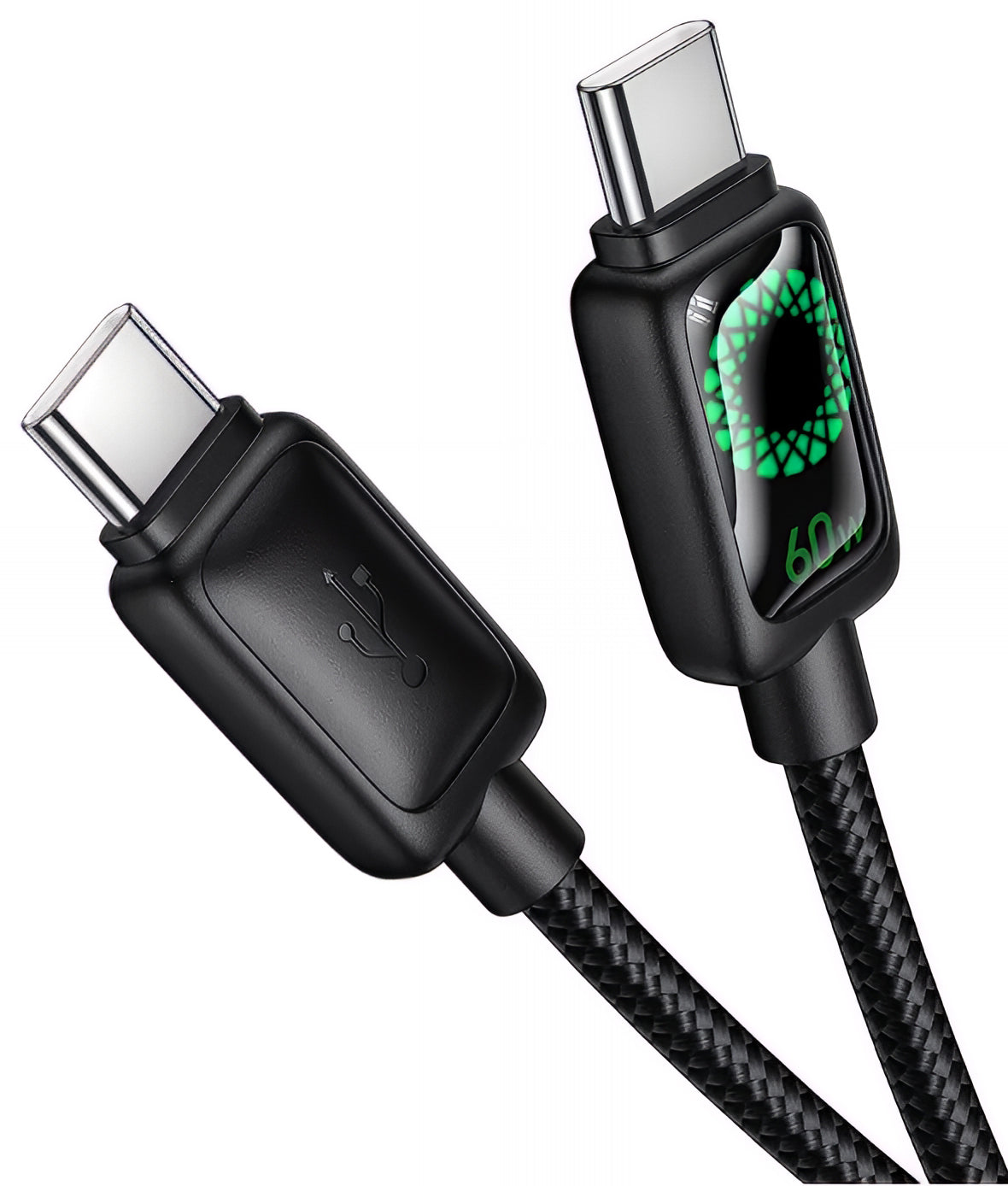 Kabel za podatke in polnjenje USB-C - USB-C HOCO U146, 60W, 1.2m, črn