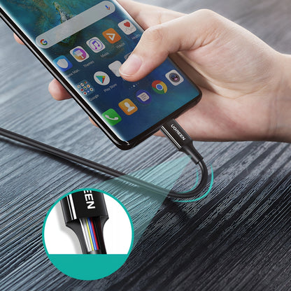 Kabel za podatke in polnjenje USB-C - USB-C UGREEN US300, 100W, 2m, Bel