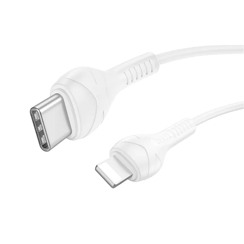 Podatkovni in polnilni kabel USB-C - Lightning HOCO X37, 27W, 1m, Bel