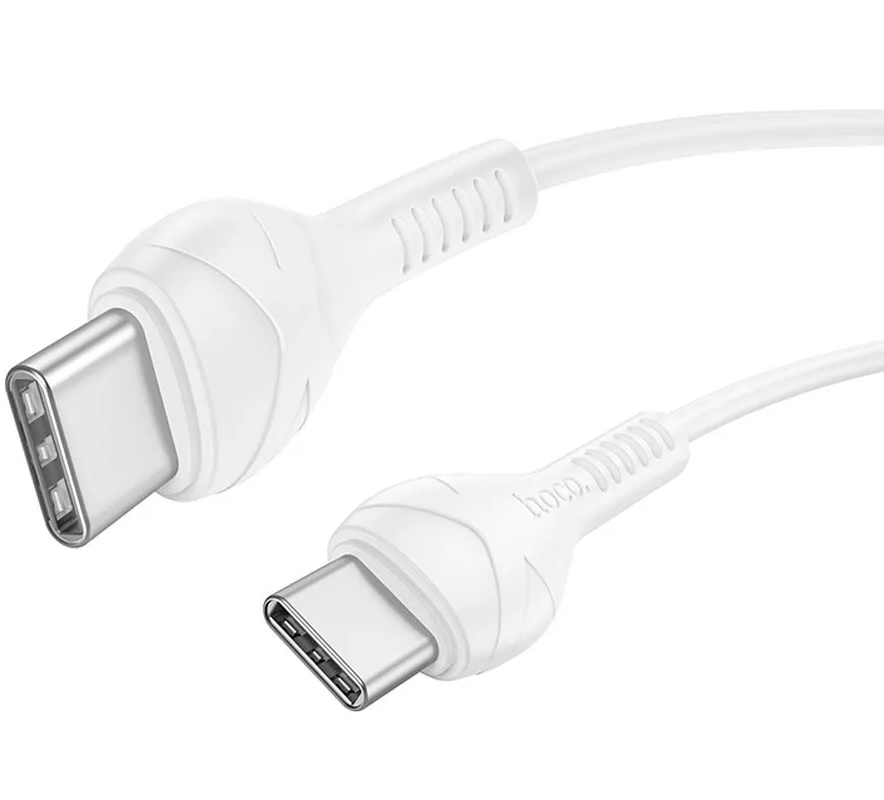 Kabel za podatke in polnjenje USB-C - USB-C HOCO X37, 60W, 1m, Bel