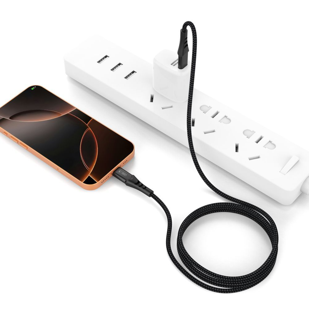 USB-C podatkovni in polnilni kabel - USB-C Tech-Protect UB11T Ultraboost, 100W, 2m, črn