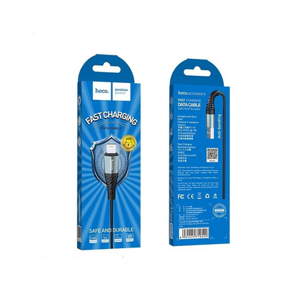 Podatkovni in polnilni kabel USB-A - Lightning HOCO X38 Cool, 18 W, 1 m, črn 