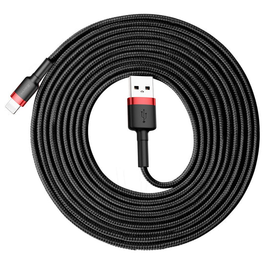 Kabel za podatke in polnjenje USB-A - Lightning Baseus Cafule, 18W, 3m, Rdeč CALKLF-R91