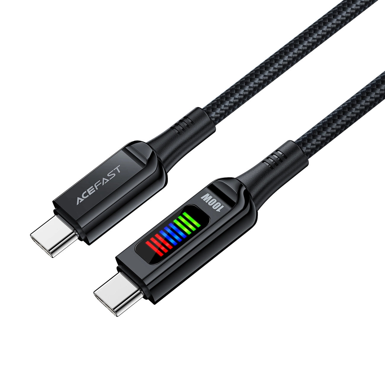 Podatkovni in polnilni kabel USB-C - USB-C Acefast C7-03, 100W, 1.2m, črn