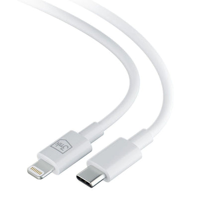 USB-C - Lightning podatkovni in polnilni kabel 3MK Hyper, 20W, 1,2 m, bel