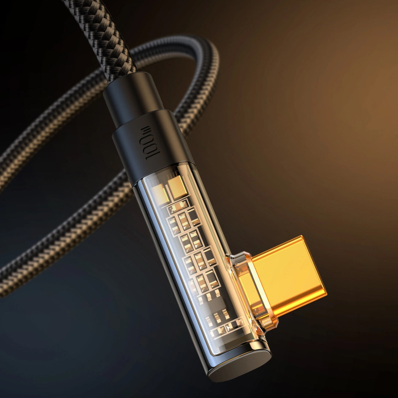 Kabel za podatke in polnjenje USB-C - USB-C Joyroom S-CC100A6 Angled, 100W, 1.2m, črn
