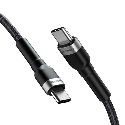Kabel za prenos podatkov in polnjenje USB-C - USB-C WZK WNBCC2, 65W, 2m, črn