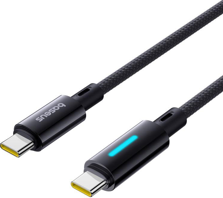 USB-C Data and Charging Cable - USB-C Baseus Lit Button Control, 100W, 2m, Black P10379000121-01