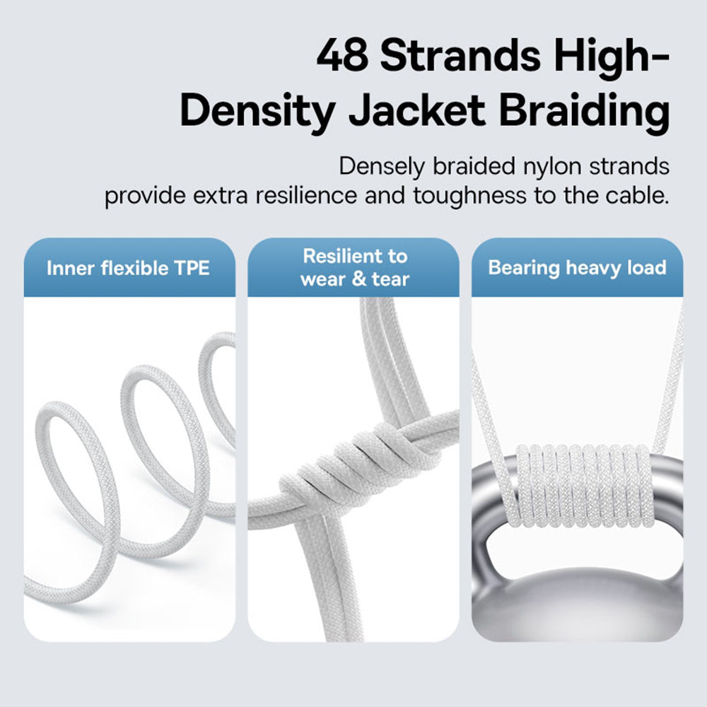 Kabel za podatke in polnjenje USB-C - Lightning Baseus Gem, 20W, 1m, Bel P10373001211-00