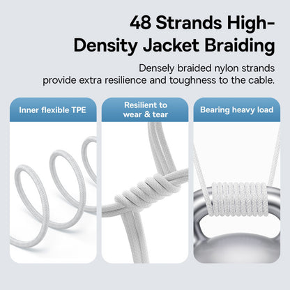 Kabel za podatke in polnjenje USB-C - Lightning Baseus Gem, 20W, 1m, Bel P10373001211-00