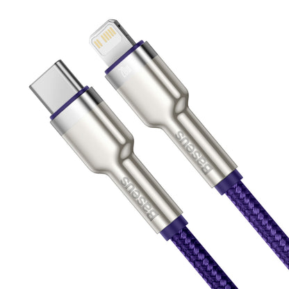 Kabel za podatke in polnjenje USB-C - Lightning Baseus Cafule Metal Series, 20W, 1m, Vijolična CATLJK-A05