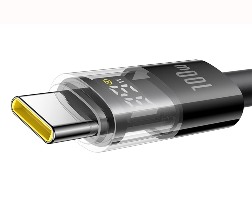 Kabel za podatke in polnjenje USB-A - USB-C Baseus Display 2, 100W, 2m, črn P10382701111-00