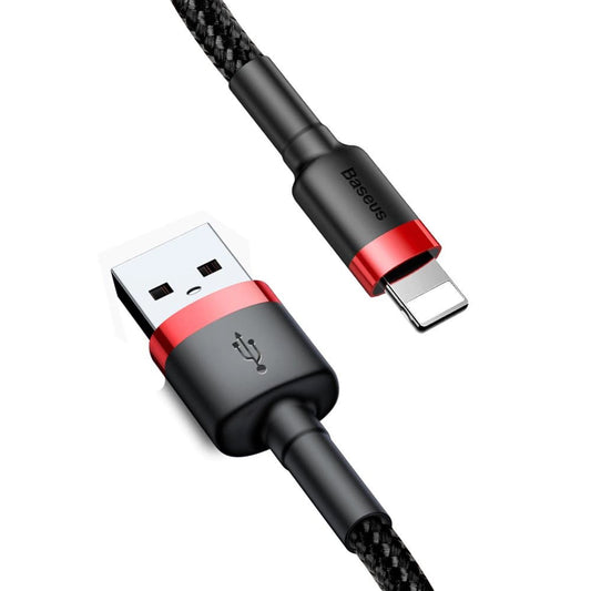 Kabel za podatke in polnjenje USB-A - Lightning Baseus Cafule, 18W, 3m, Rdeč CALKLF-R91